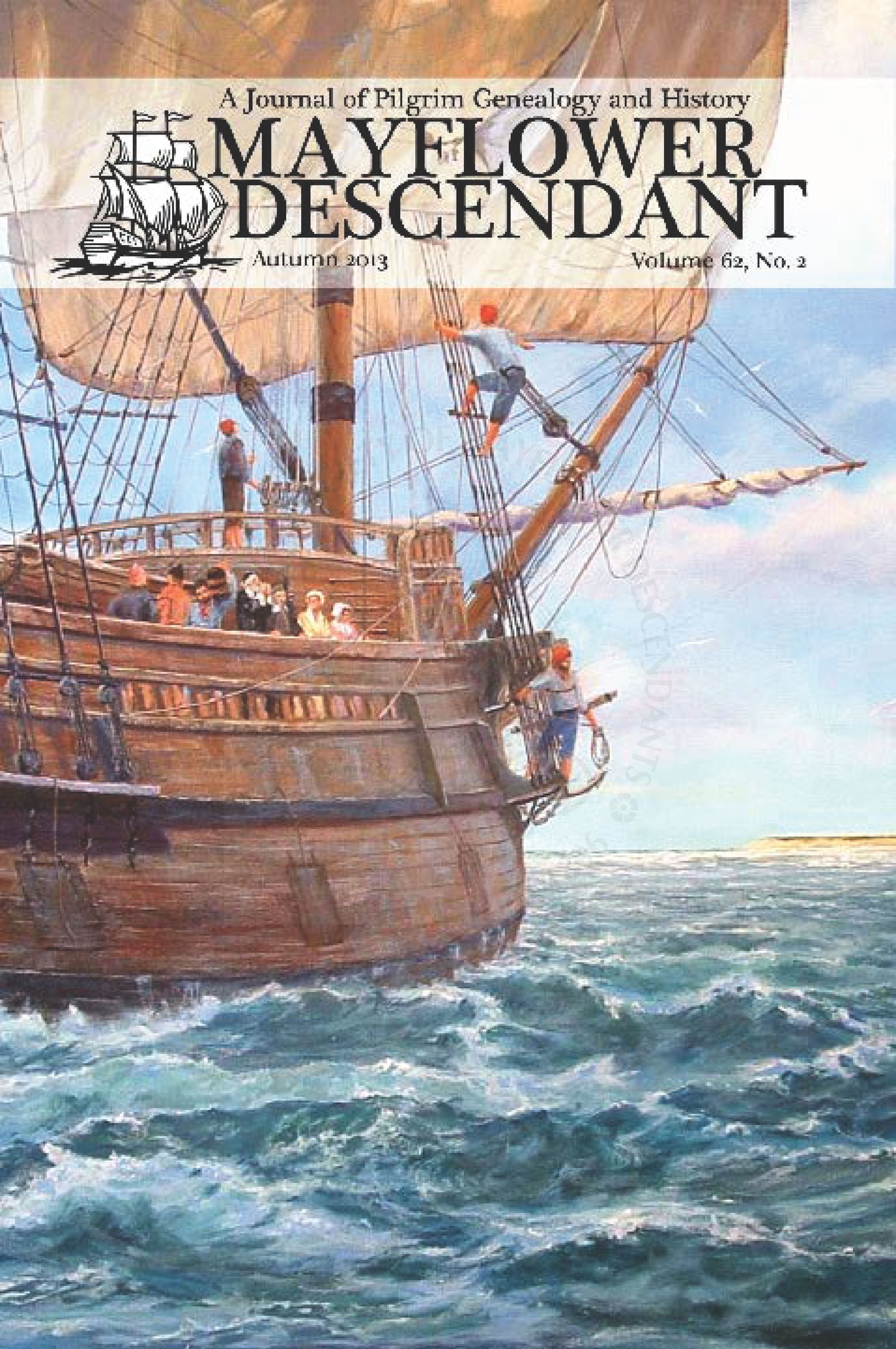 The Mayflower Descendant For 2013 Now Available American Ancestors   DBNews 2019 05 15 MD620098a Cover 