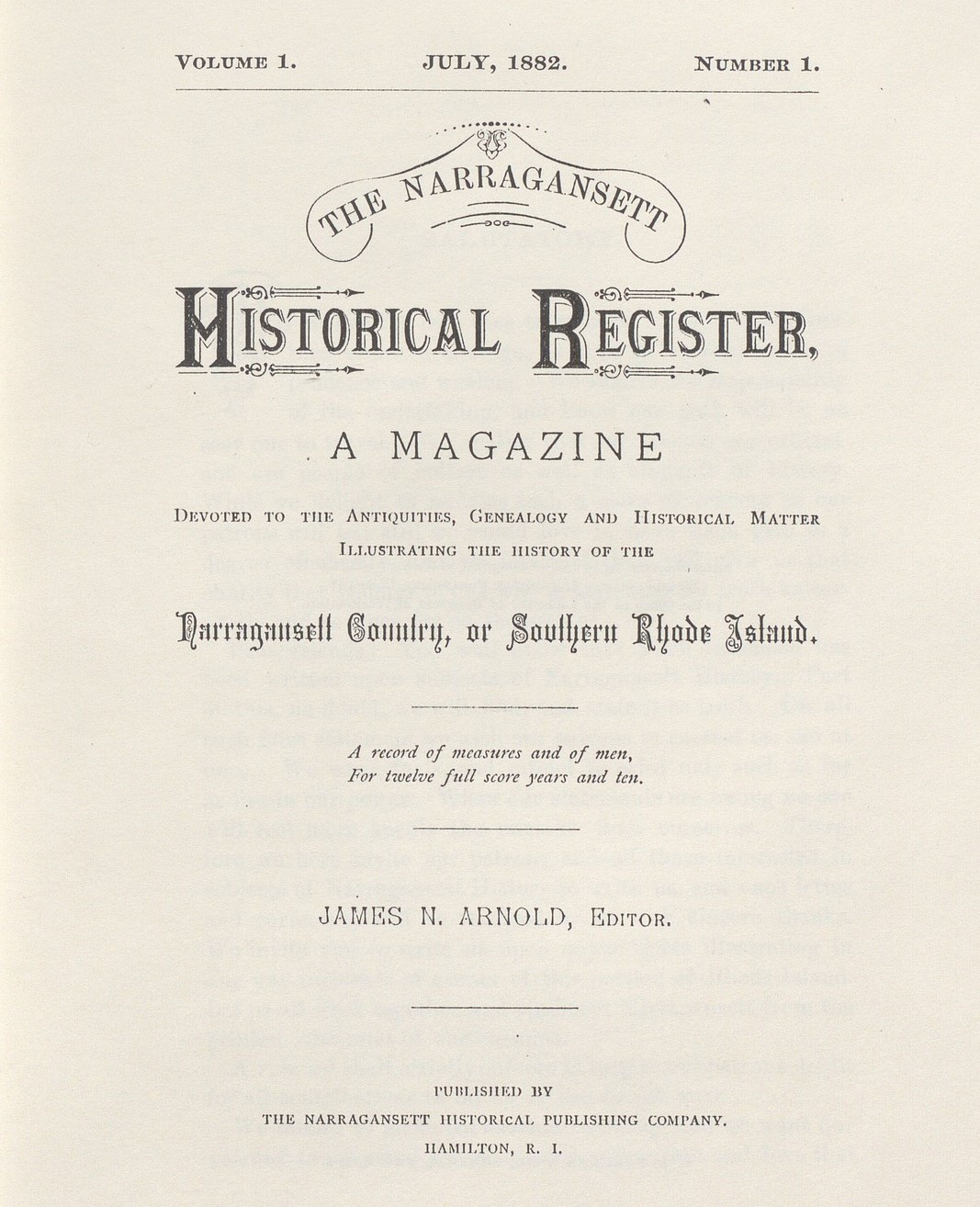 New Database The Narragansett Historical Register American Ancestors Database News
